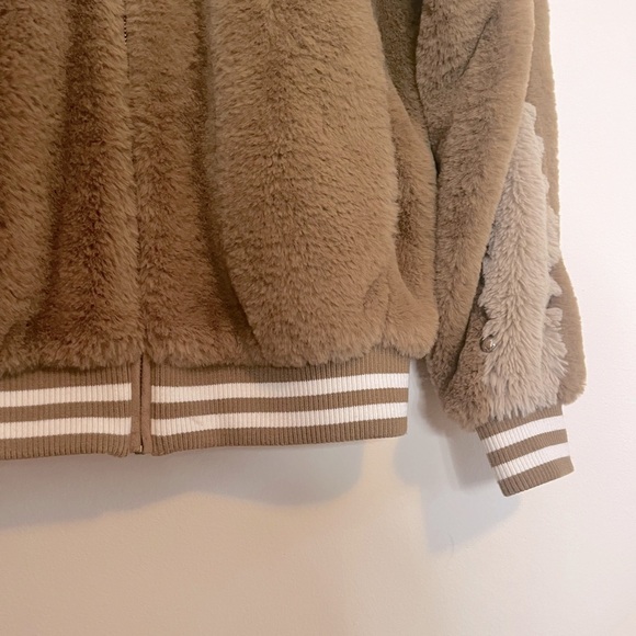 MOTHER Tan and Cream Bomber Jacket - Picture 12 of 16